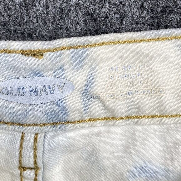 Old Navy 16 Extra High Rise Straight Jeans Loose Relaxed Baggy Retro Y2K Denim - Picture 6 of 12